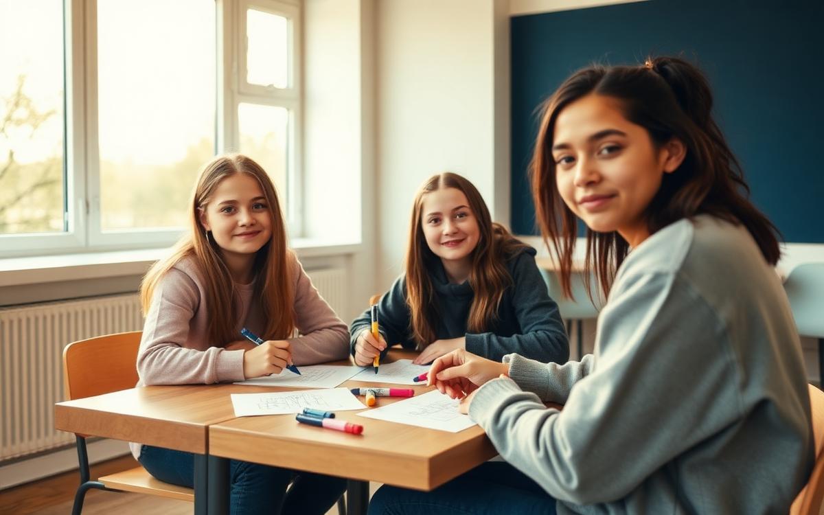 Groepsruimte met stoelen in een kring