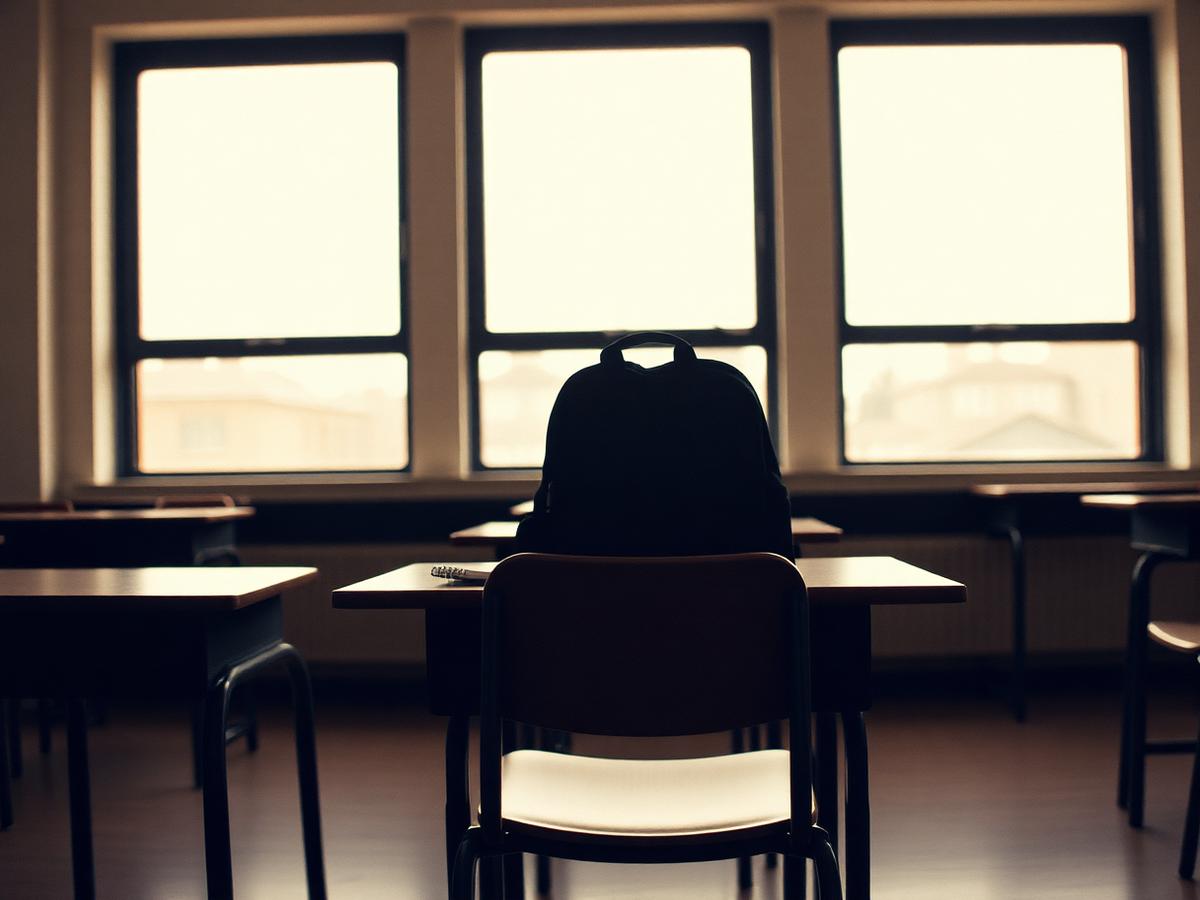 Schoolgang met daglicht